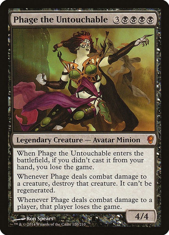 2014 Magic: The Gathering: Conspiracy (CNS) - Phage the Untouchable (#120, Mythic Rare) (, Near Mint)