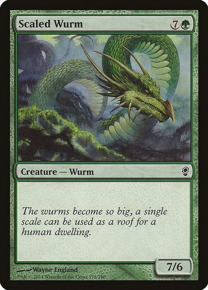 2014 Magic: The Gathering: Conspiracy (CNS) - Scaled Wurm (#178, Common) (, Near Mint)
