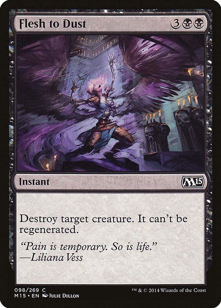 2014 Magic: The Gathering: Magic 2015 (M15) (M15) - Flesh to Dust (#98, Common) (, Near Mint)