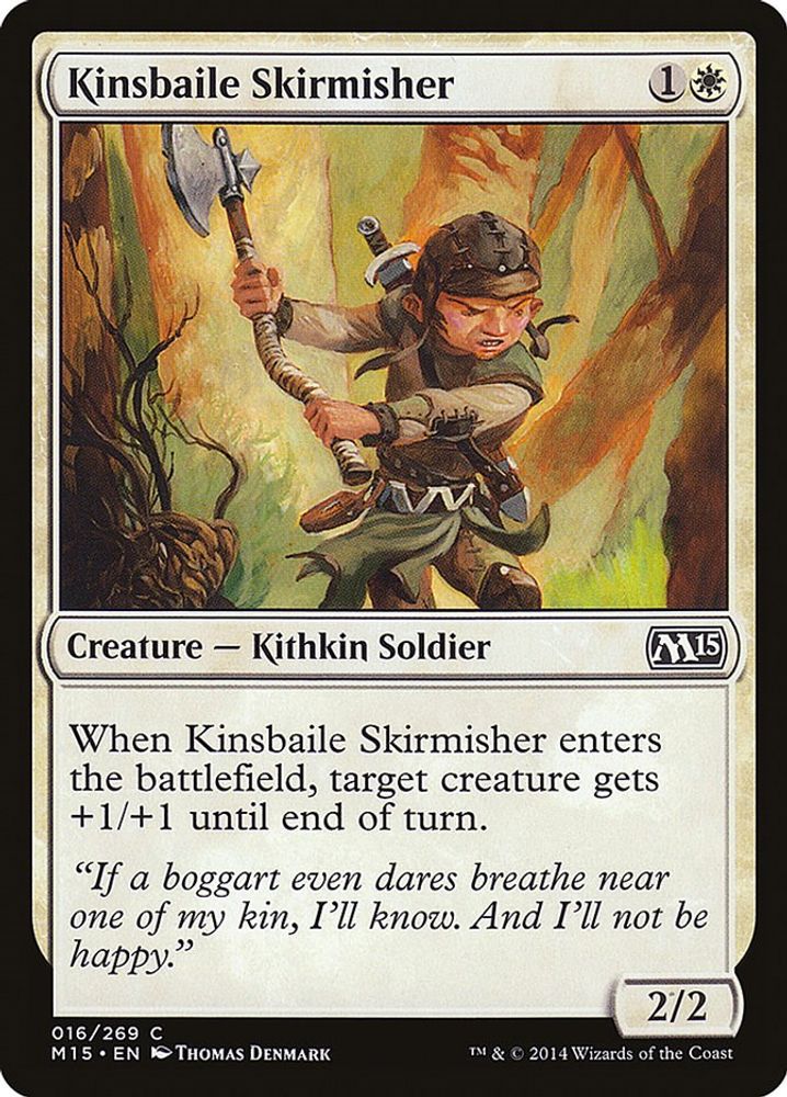 2014 Magic: The Gathering: Magic 2015 (M15) (M15) - Kinsbaile Skirmisher (#16, Common) (, Near Mint)
