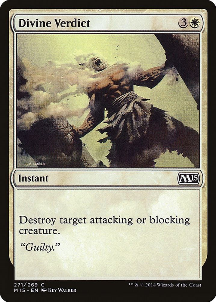 2014 Magic: The Gathering: Magic 2015 (M15) (M15) - Divine Verdict (#271, Common) (, Near Mint)