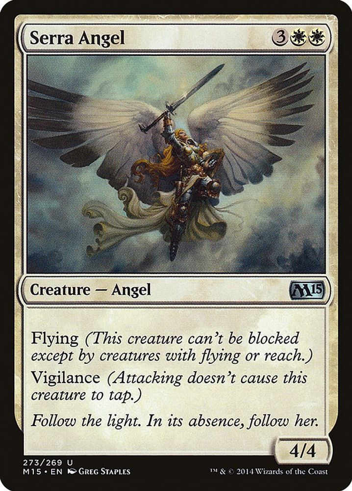 2014 Magic: The Gathering: Magic 2015 (M15) (M15) - Serra Angel (#273, Uncommon) (, Near Mint)