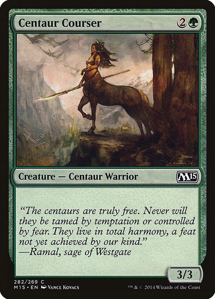 2014 Magic: The Gathering: Magic 2015 (M15) (M15) - Centaur Courser (#282, Common) (, Near Mint)