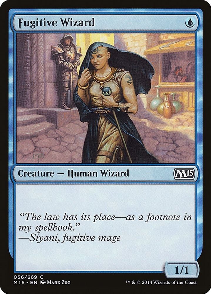 2014 Magic: The Gathering: Magic 2015 (M15) (M15) - Fugitive Wizard (#56, Common) (, Near Mint)