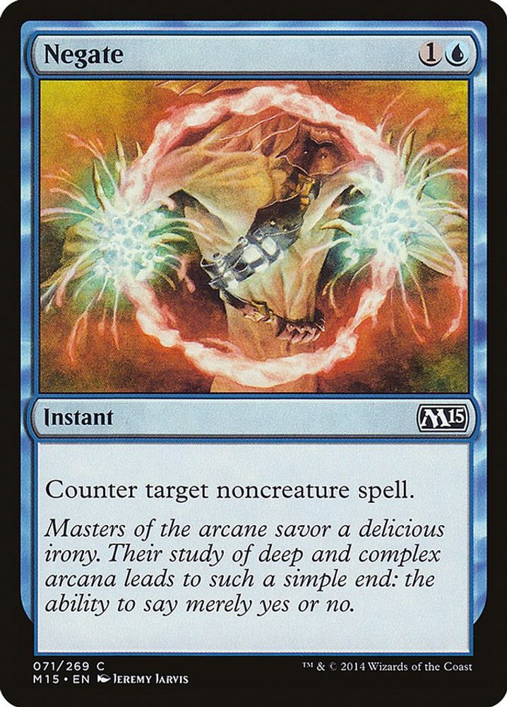 2014 Magic: The Gathering: Magic 2015 (M15) (M15) - Negate (#71, Common) (, Near Mint)