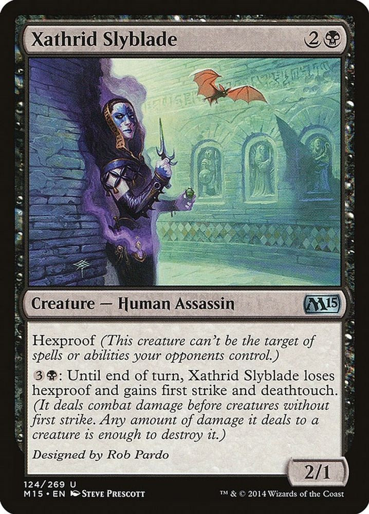 2014 Magic: The Gathering: Magic 2015 (M15) (M15) - Xathrid Slyblade (#124, Uncommon) (, Near Mint)