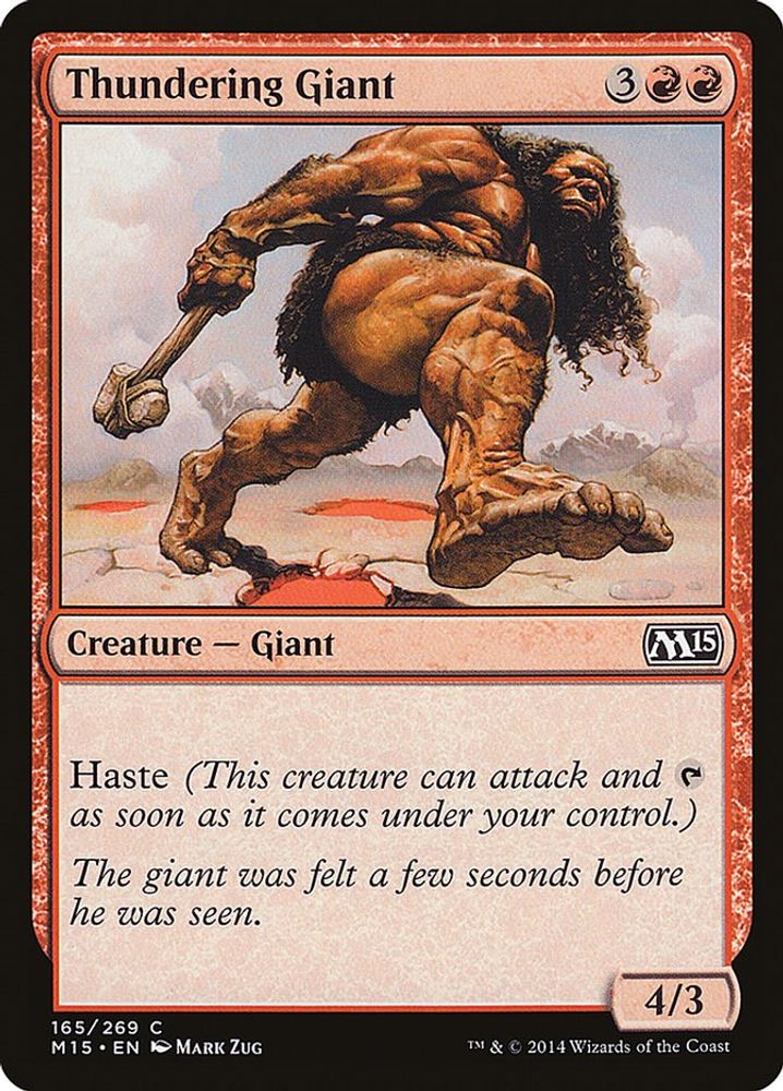 2014 Magic: The Gathering: Magic 2015 (M15) (M15) - Thundering Giant (#165, Common) (, Near Mint)