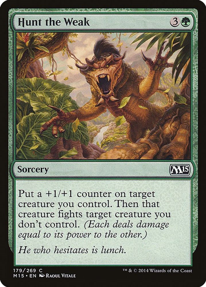 2014 Magic: The Gathering: Magic 2015 (M15) (M15) - Hunt the Weak (#179, Common) (, Near Mint)