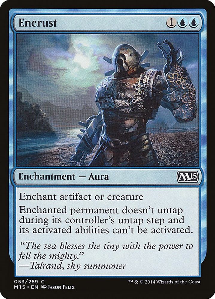 2014 Magic: The Gathering: Magic 2015 (M15) (M15) - Encrust (#53, Common) (, Near Mint)