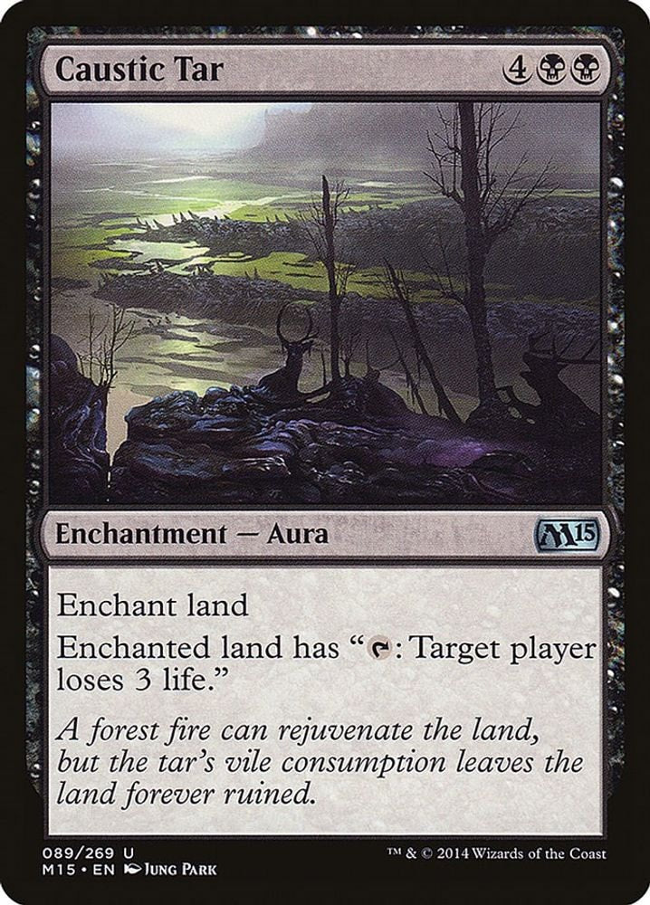 2014 Magic: The Gathering: Magic 2015 (M15) (M15) - Caustic Tar (#89, Uncommon) (, Near Mint)