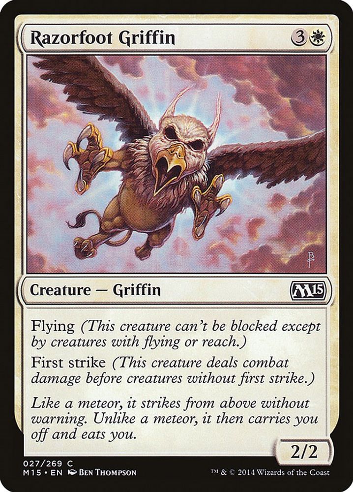 2014 Magic: The Gathering: Magic 2015 (M15) (M15) - Razorfoot Griffin (#27, Common) (, Near Mint)