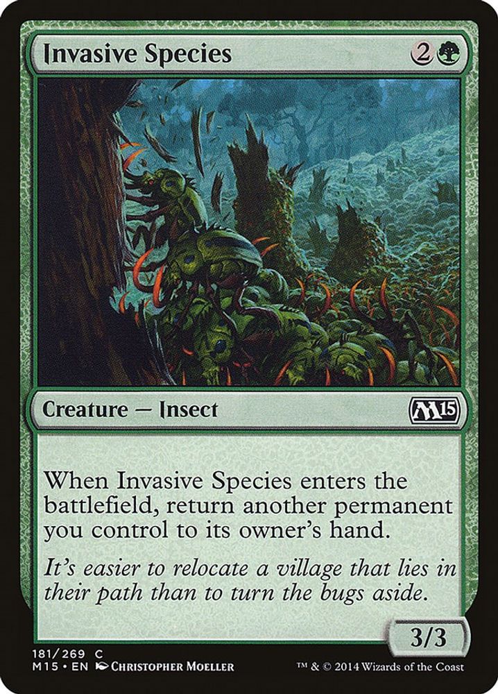 2014 Magic: The Gathering: Magic 2015 (M15) (M15) - Invasive Species (#181, Common) (, Near Mint)