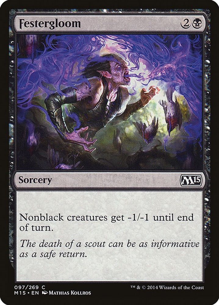 2014 Magic: The Gathering: Magic 2015 (M15) (M15) - Festergloom (#97, Common) (, Near Mint)
