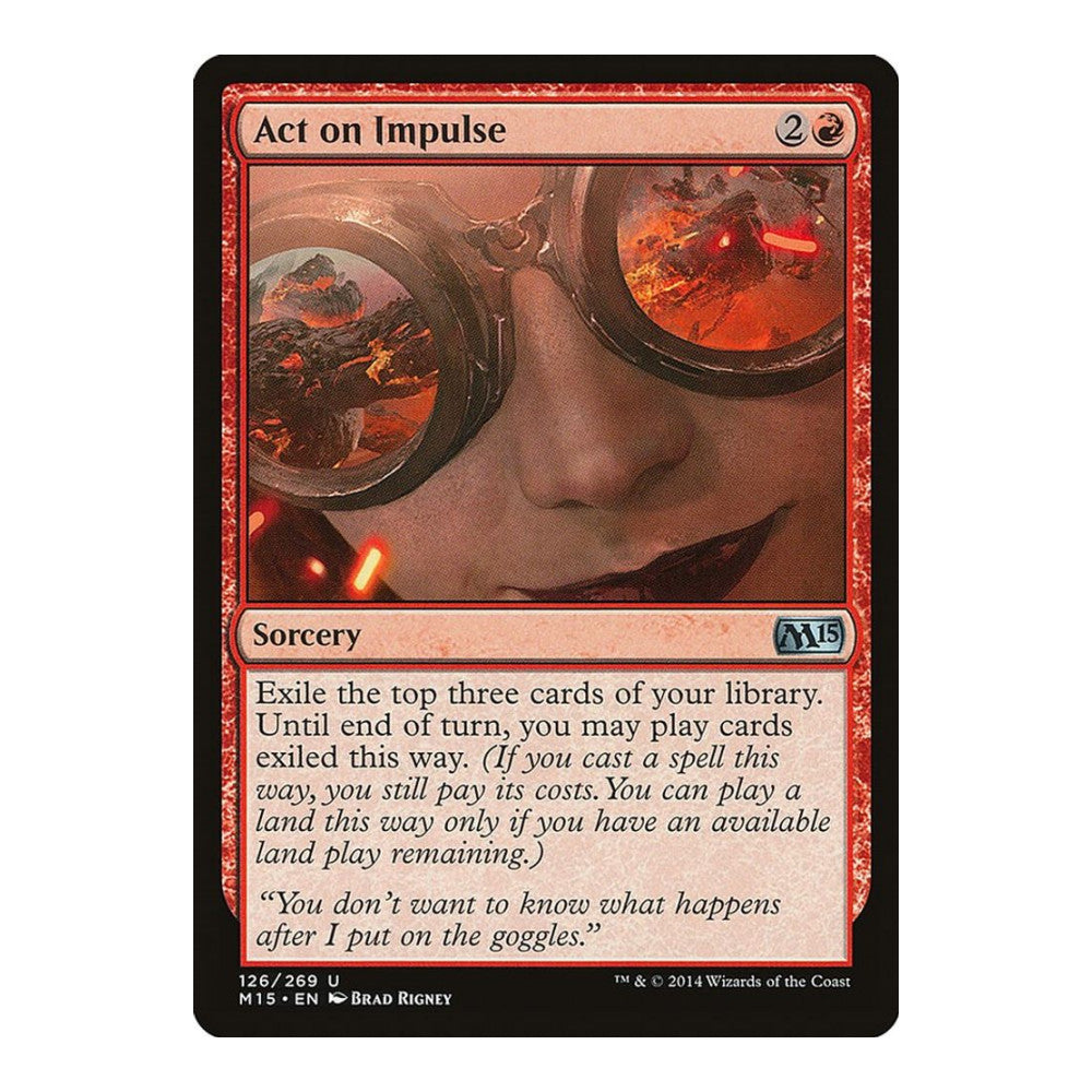 2014 Magic: The Gathering: Magic 2015 (M15) (M15) - Act on Impulse (#126, Uncommon) (, Near Mint)