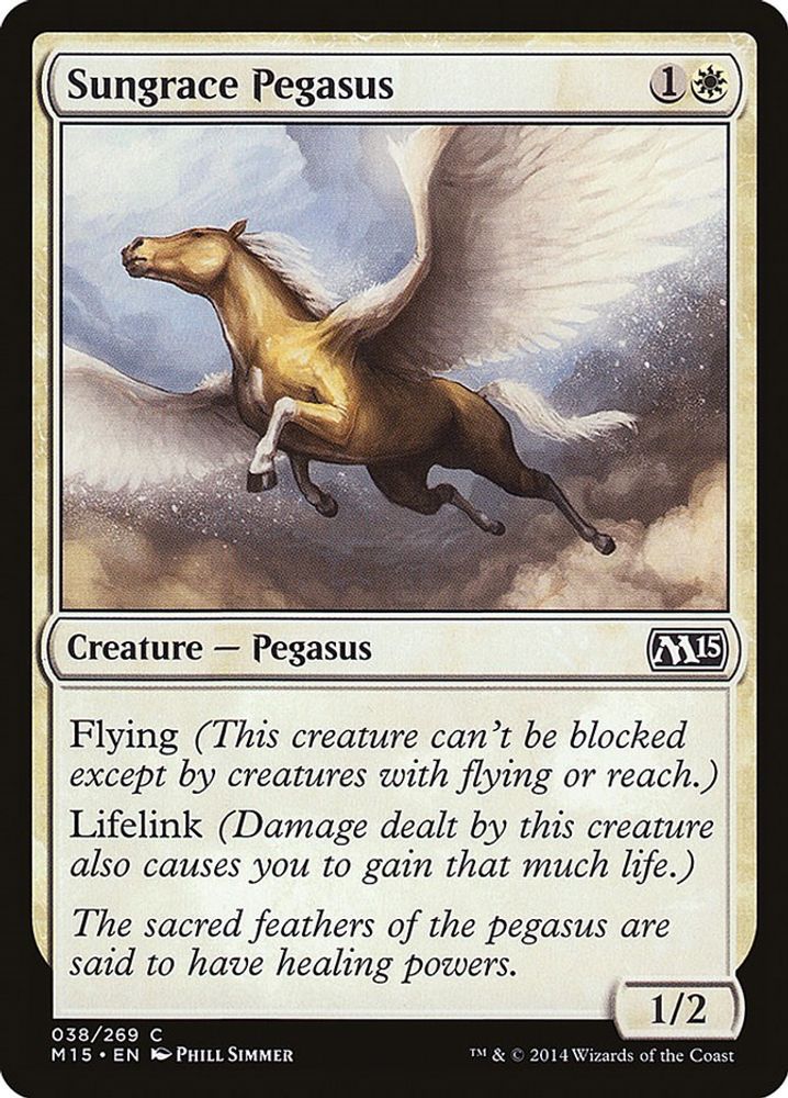 2014 Magic: The Gathering: Magic 2015 (M15) (M15) - Sungrace Pegasus (#38, Common) (, Near Mint)