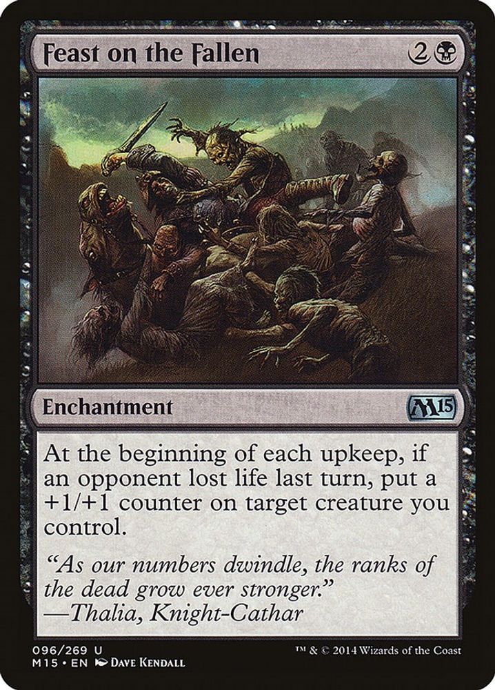 2014 Magic: The Gathering: Magic 2015 (M15) (M15) - Feast on the Fallen (#96, Uncommon) (, Near Mint)