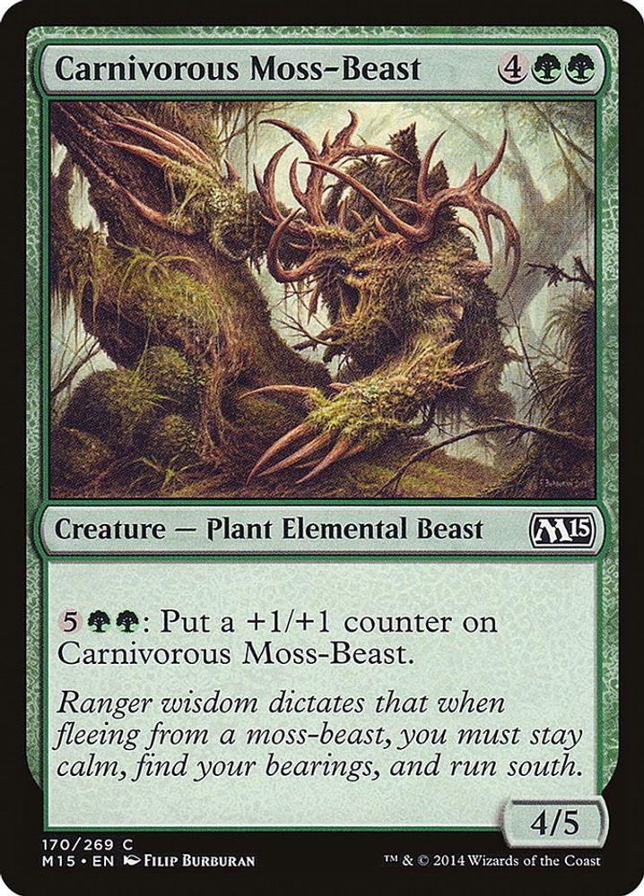 2014 Magic: The Gathering: Magic 2015 (M15) (M15) - Carnivorous Moss Beast (#170, Common) (, Near Mint)