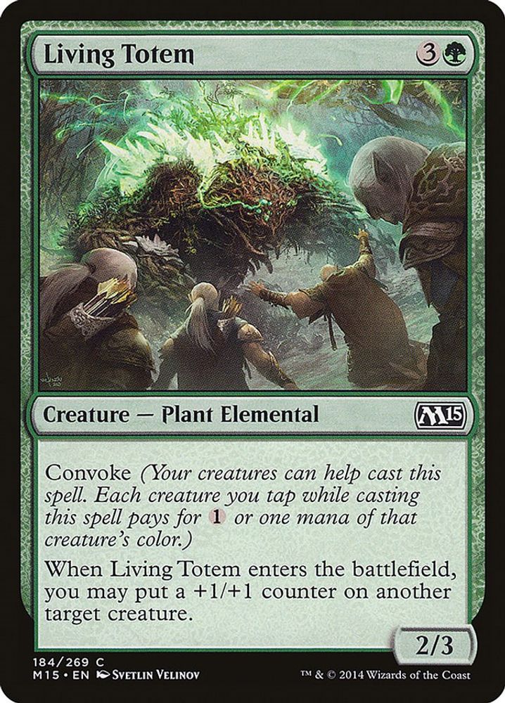 2014 Magic: The Gathering: Magic 2015 (M15) (M15) - Living Totem (#184, Common) (, Near Mint)