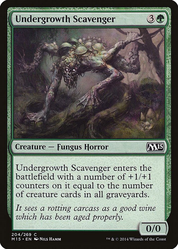 2014 Magic: The Gathering: Magic 2015 (M15) (M15) - Undergrowth Scavenger (#204, Common) (, Near Mint)
