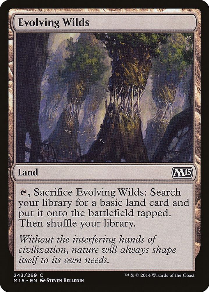 2014 Magic: The Gathering: Magic 2015 (M15) (M15) - Evolving Wilds (#243, Common) (, Near Mint)
