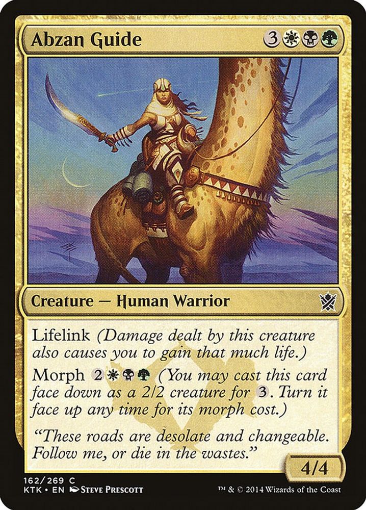 2014 Magic: The Gathering: Khans of Tarkir (KTK) - Abzan Guide (#162, Common) (, Near Mint)