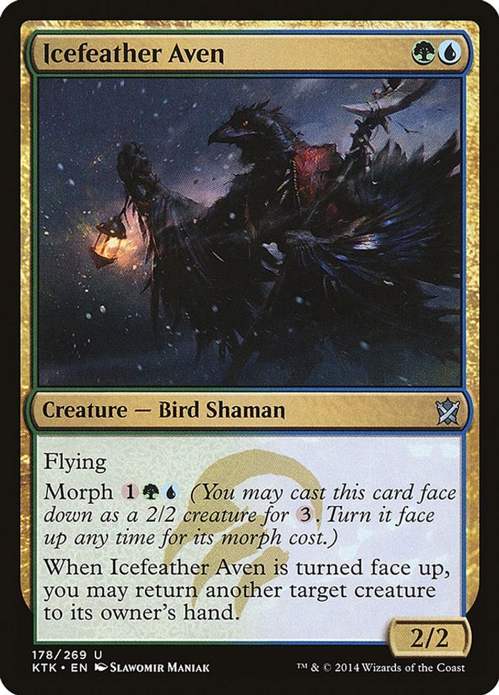 2014 Magic: The Gathering: Khans of Tarkir (KTK) - Icefeather Aven (#178, Uncommon) (, Near Mint)