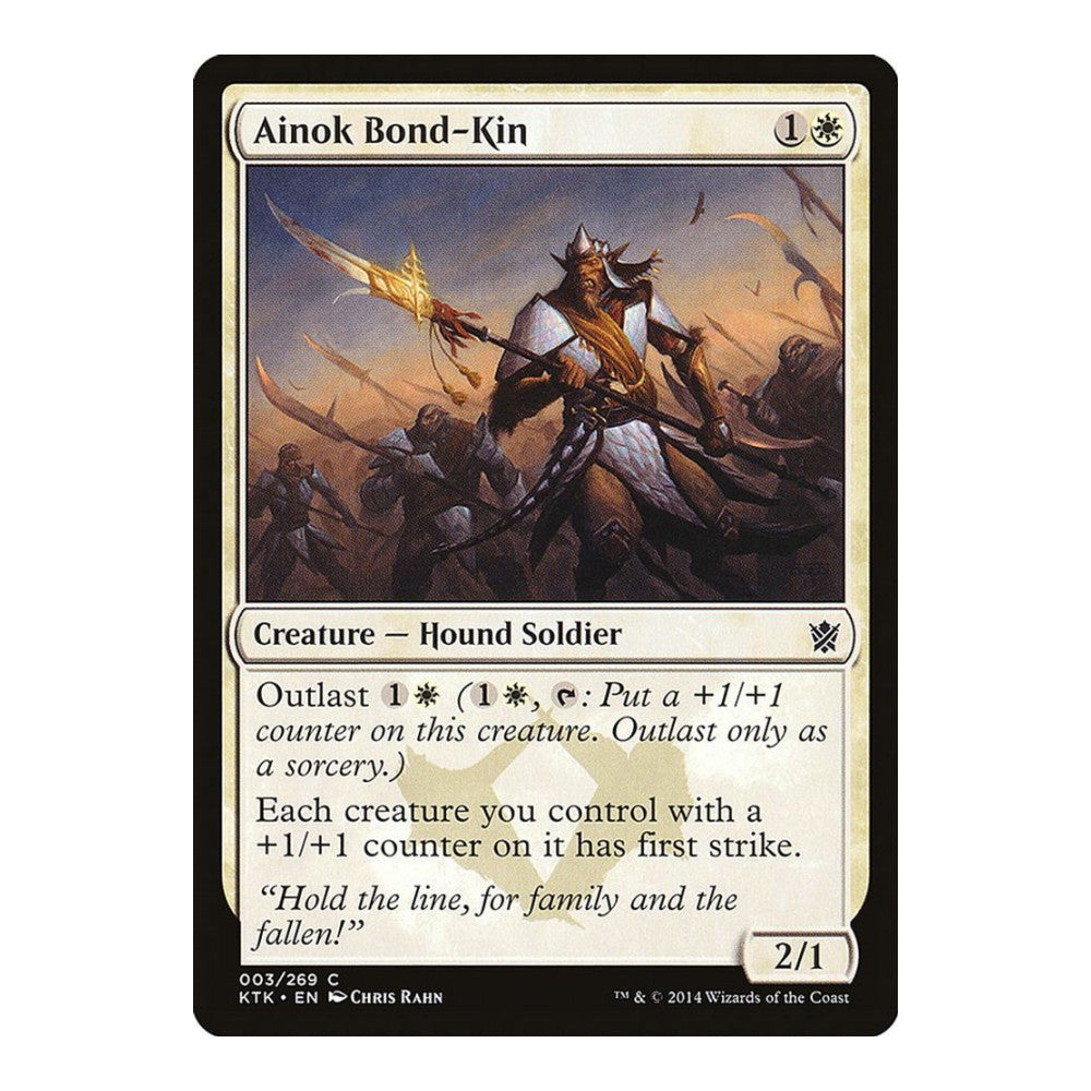 2014 Magic: The Gathering: Khans of Tarkir (KTK) - Ainok Bond Kin (#3, Common) (, Near Mint)