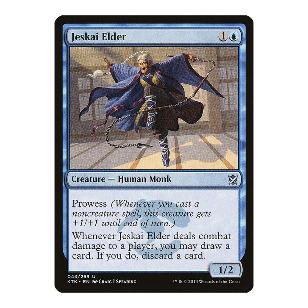 2014 Magic: The Gathering: Khans of Tarkir (KTK) - Jeskai Elder (#43, Uncommon) (, Near Mint)