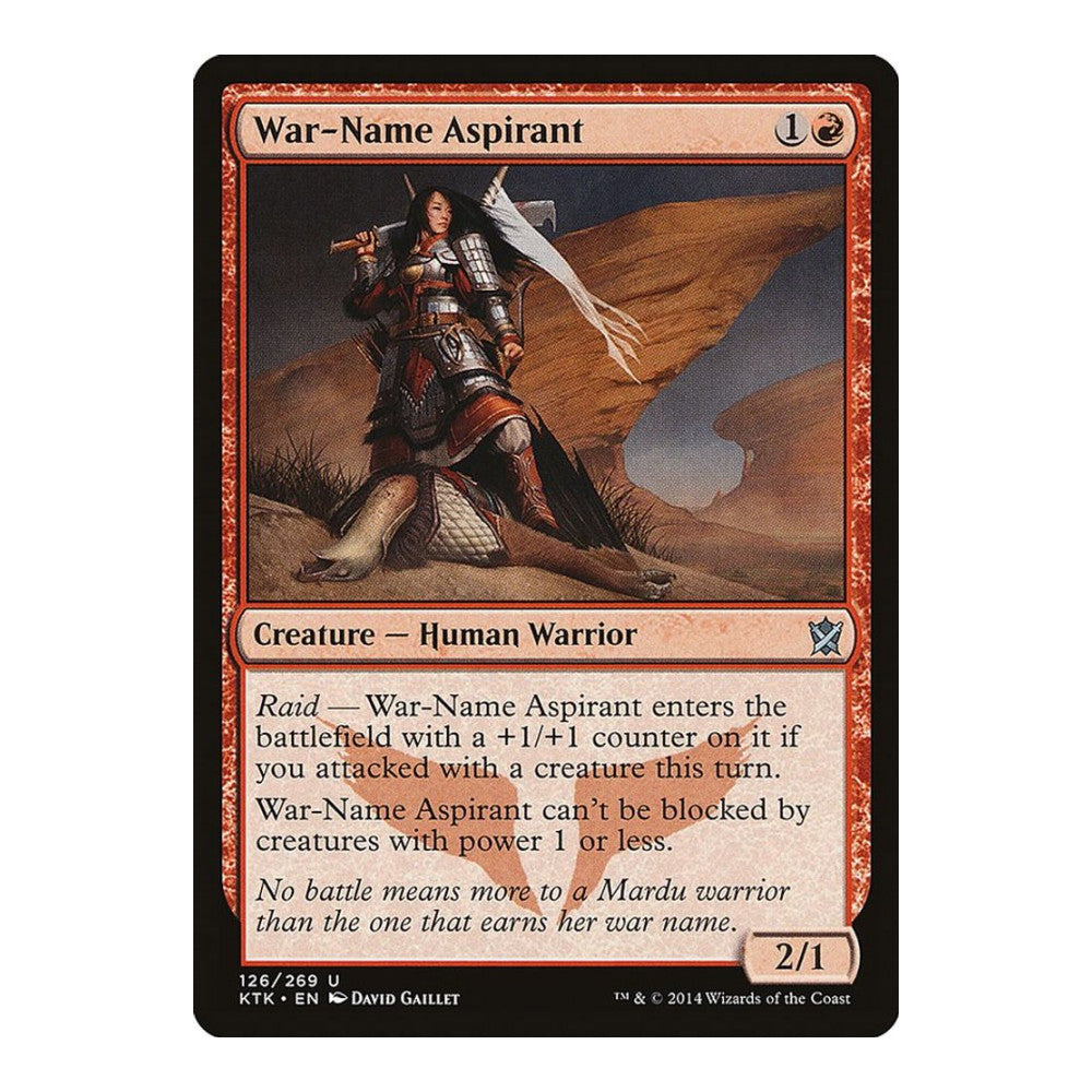 War Name Aspirant - Khans of Tarkir () - Near Mint -