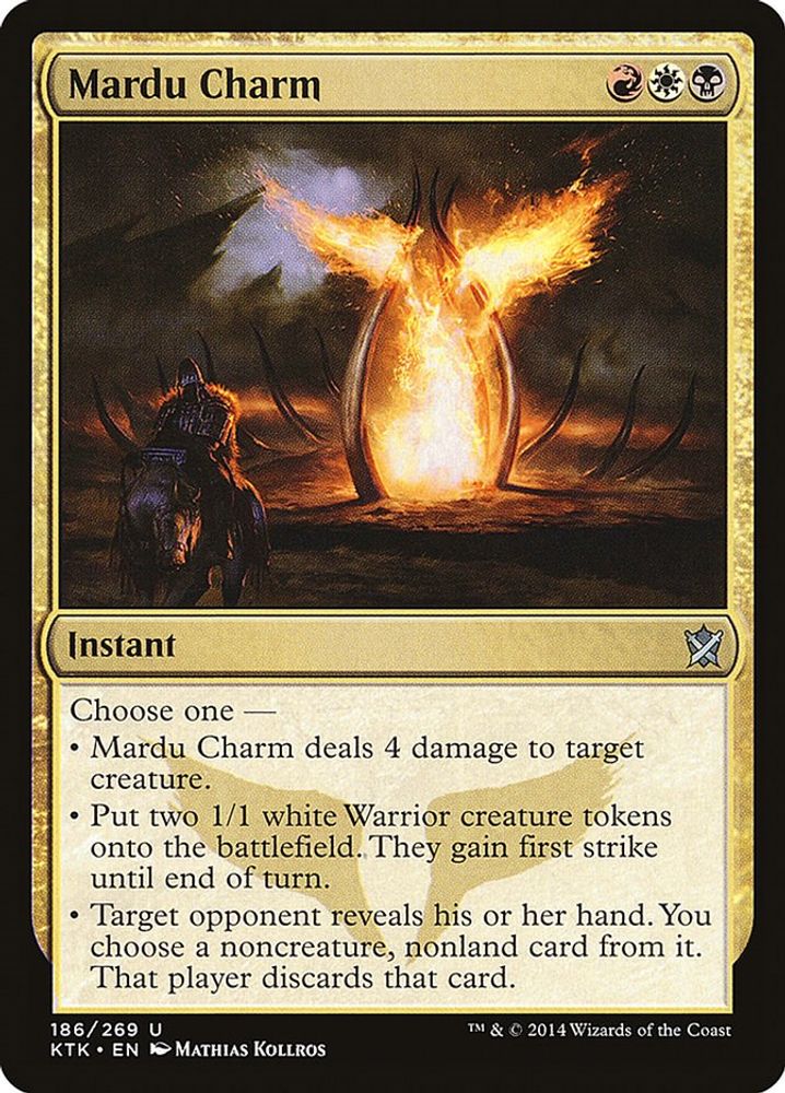 2014 Magic: The Gathering: Khans of Tarkir (KTK) - Mardu Charm (#186, Uncommon) (, Near Mint)