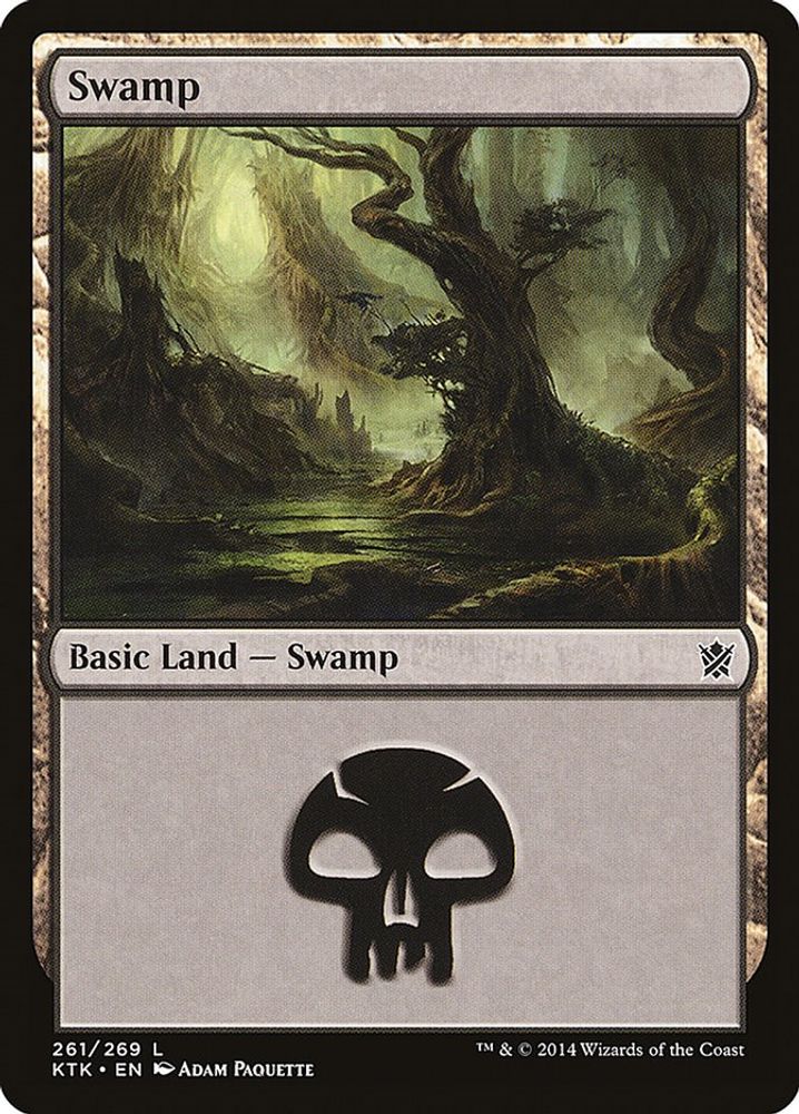 2014 Magic: The Gathering: Khans of Tarkir (KTK) - Swamp 261 (#261, Land) (, Near Mint)