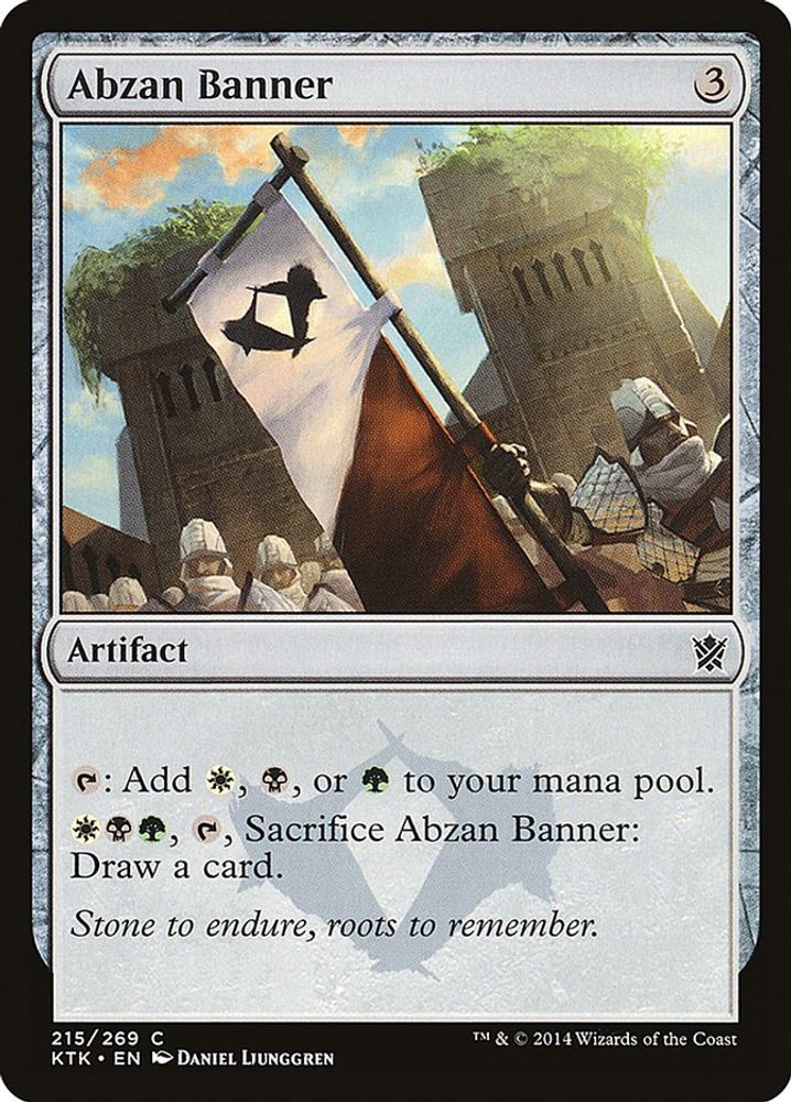 2014 Magic: The Gathering: Khans of Tarkir (KTK) - Abzan Banner (#215, Common) (, Near Mint)