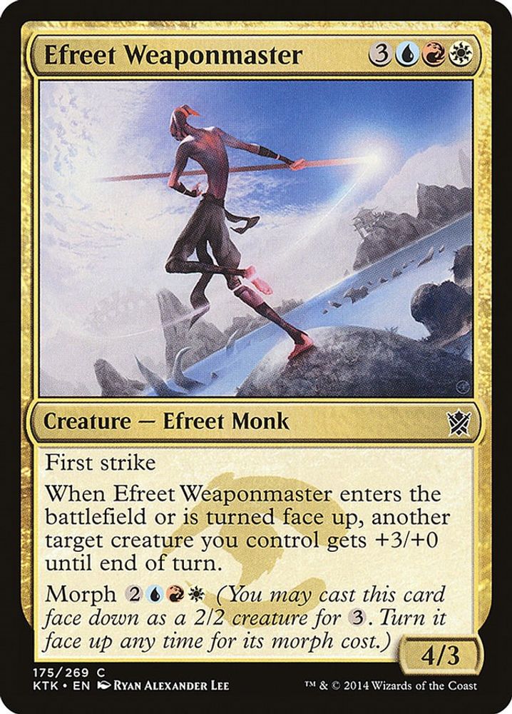 2014 Magic: The Gathering: Khans of Tarkir (KTK) - Efreet Weaponmaster (#175, Common) (, Near Mint)