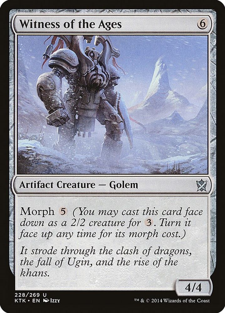 2014 Magic: The Gathering: Khans of Tarkir (KTK) - Witness of the Ages (#228, Uncommon) (, Near Mint)