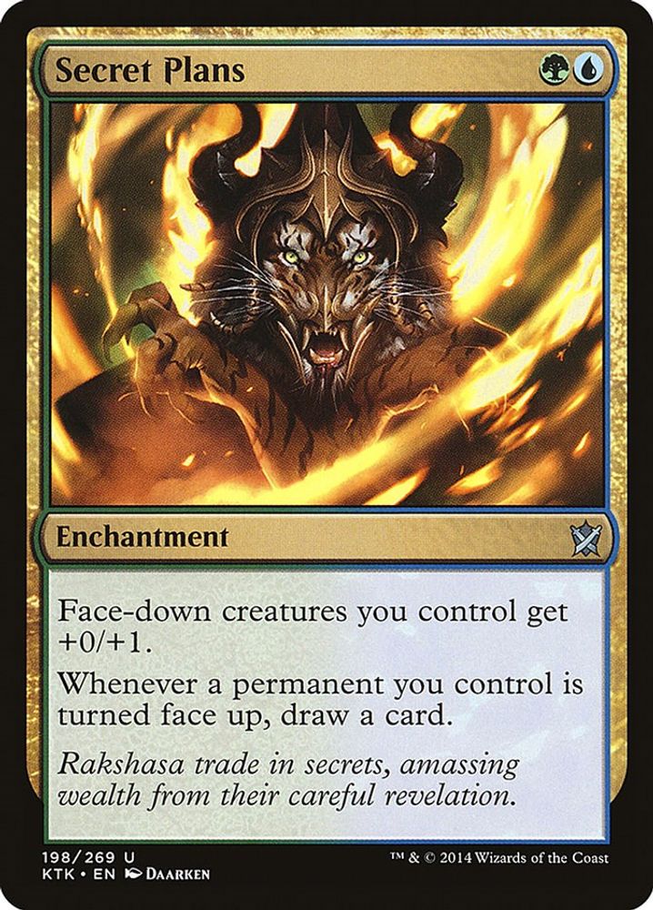 2014 Magic: The Gathering: Khans of Tarkir (KTK) - Secret Plans (#198, Uncommon) (, Near Mint)