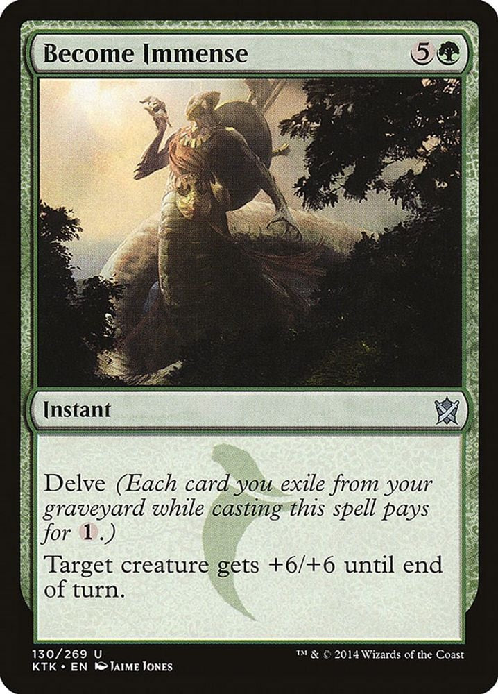 2014 Magic: The Gathering: Khans of Tarkir (KTK) - Become Immense (#130, Uncommon) (, Near Mint)