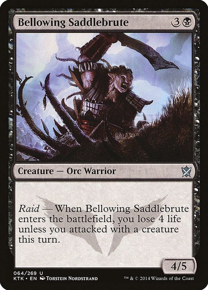 2014 Magic: The Gathering: Khans of Tarkir (KTK) - Bellowing Saddlebrute (#64, Uncommon) (, Near Mint)