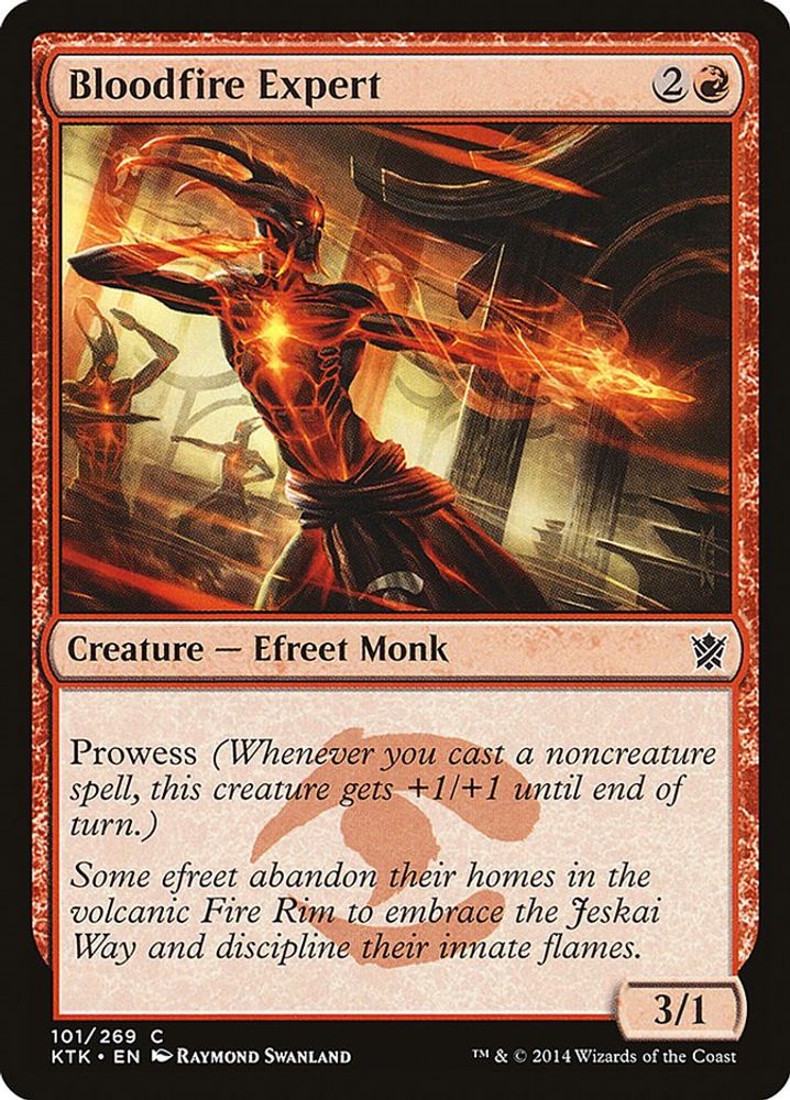 2014 Magic: The Gathering: Khans of Tarkir (KTK) - Bloodfire Expert (#101, Common) (, Near Mint)