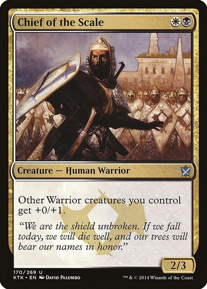 2014 Magic: The Gathering: Khans of Tarkir (KTK) - Chief of the Scale (#170, Uncommon) (, Near Mint)