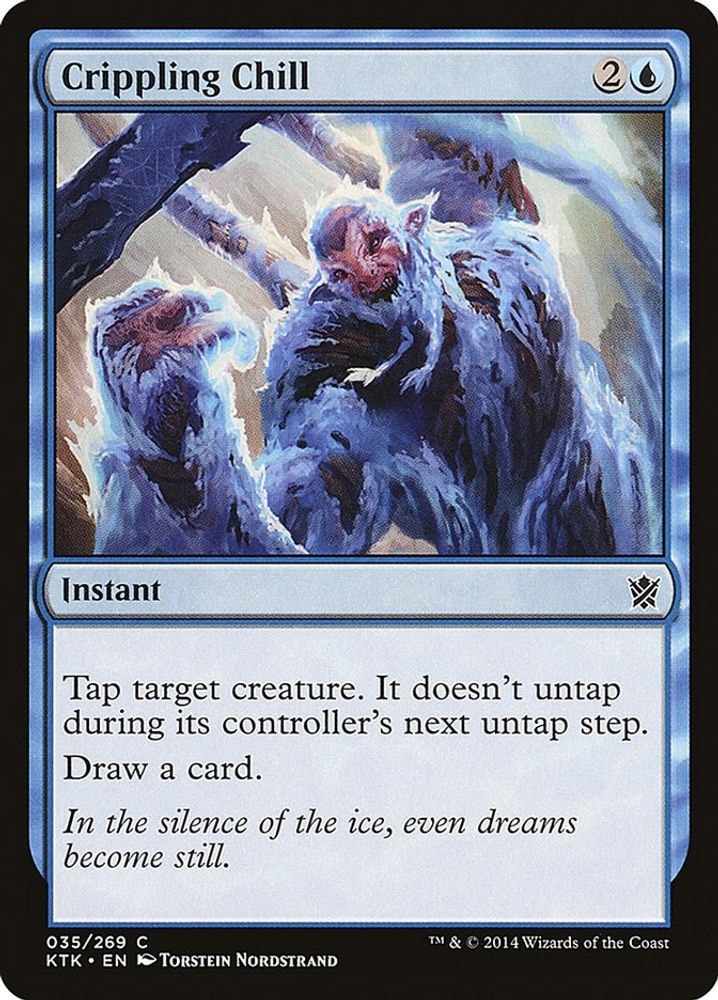 2014 Magic: The Gathering: Khans of Tarkir (KTK) - Crippling Chill (#35, Common) (, Near Mint)