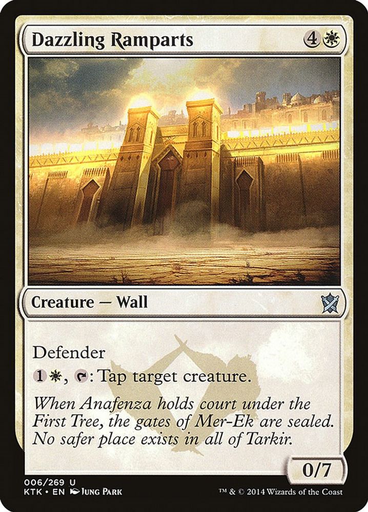 2014 Magic: The Gathering: Khans of Tarkir (KTK) - Dazzling Ramparts (#6, Uncommon) (, Near Mint)