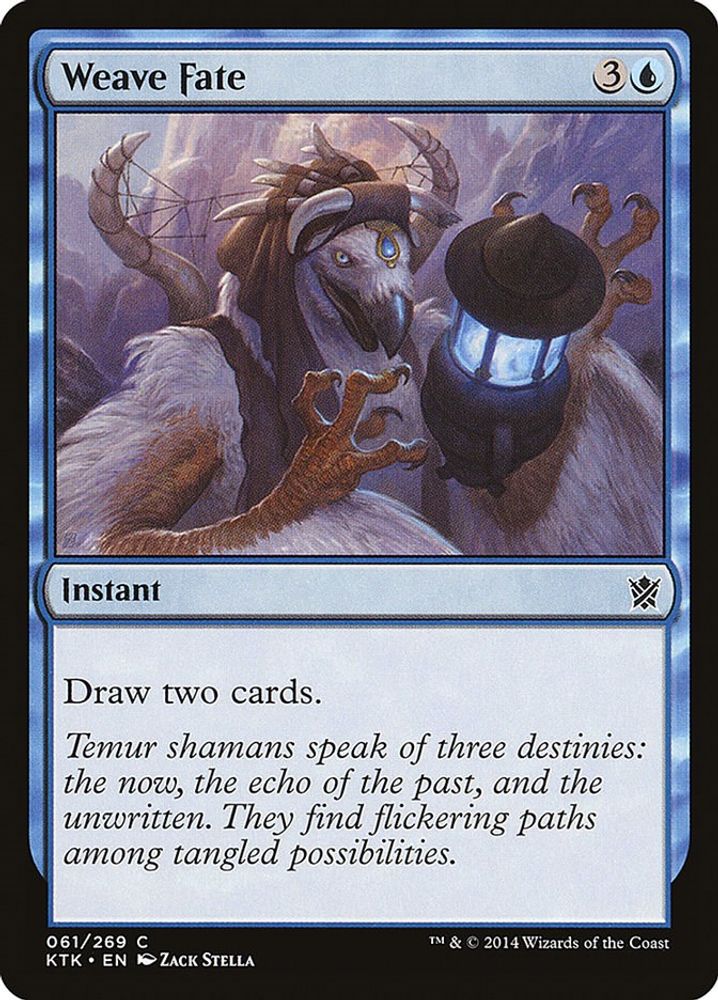 2014 Magic: The Gathering: Khans of Tarkir (KTK) - Weave Fate (#61, Common) (, Near Mint)