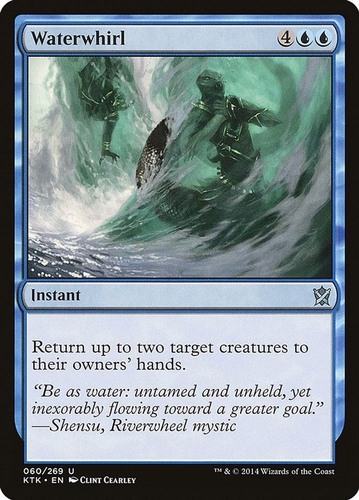 2014 Magic: The Gathering: Khans of Tarkir (KTK) - Waterwhirl (#60, Uncommon) (, Near Mint)