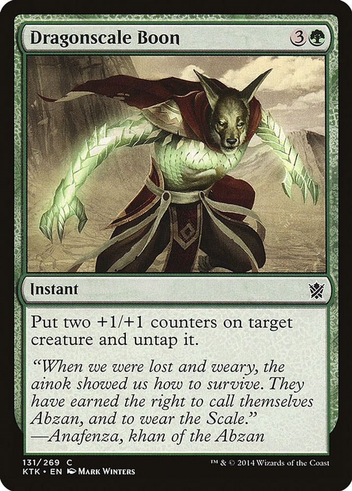 2014 Magic: The Gathering: Khans of Tarkir (KTK) - Dragonscale Boon (#131, Common) (, Near Mint)