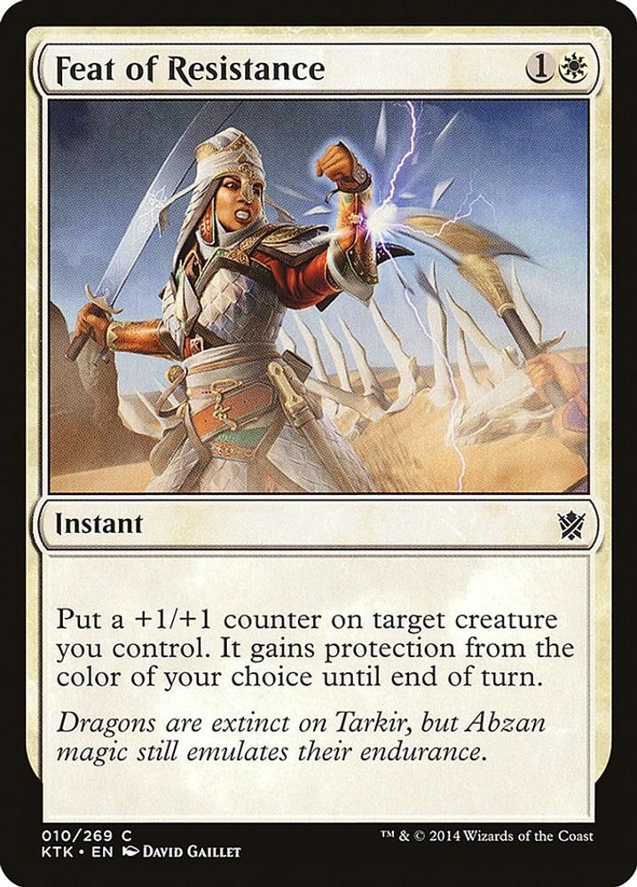 2014 Magic: The Gathering: Khans of Tarkir (KTK) - Feat of Resistance (#10, Common) (, Near Mint)