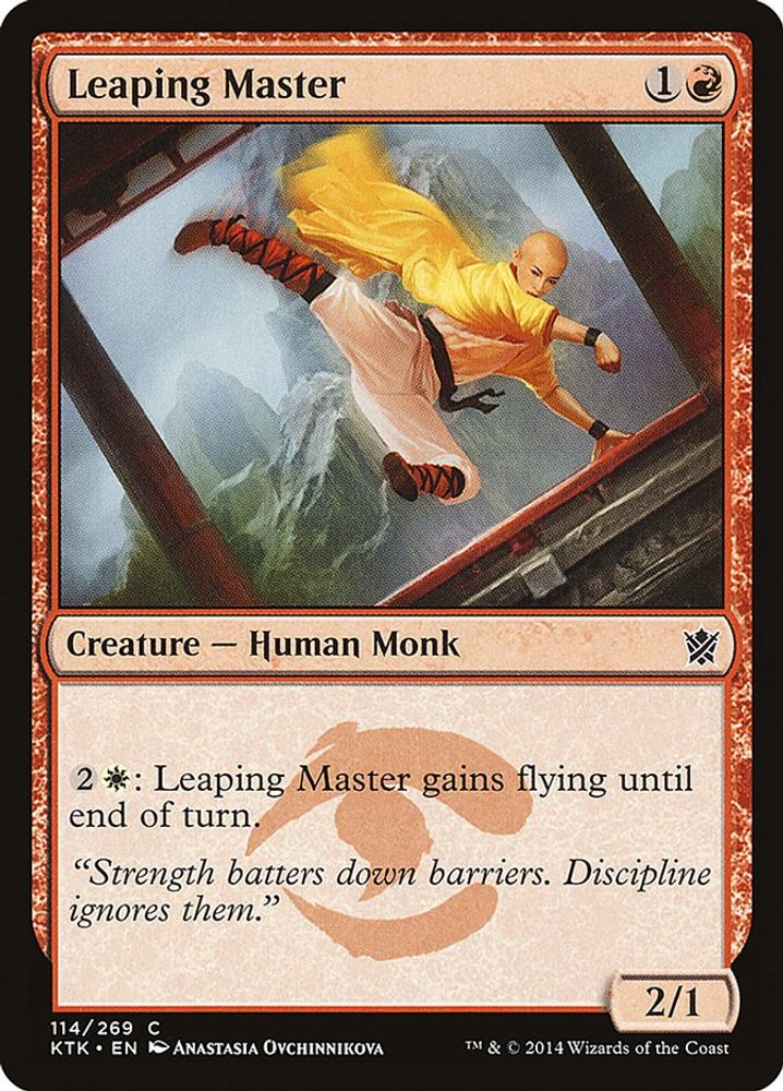 2014 Magic: The Gathering: Khans of Tarkir (KTK) - Leaping Master (#114, Common) (, Near Mint)