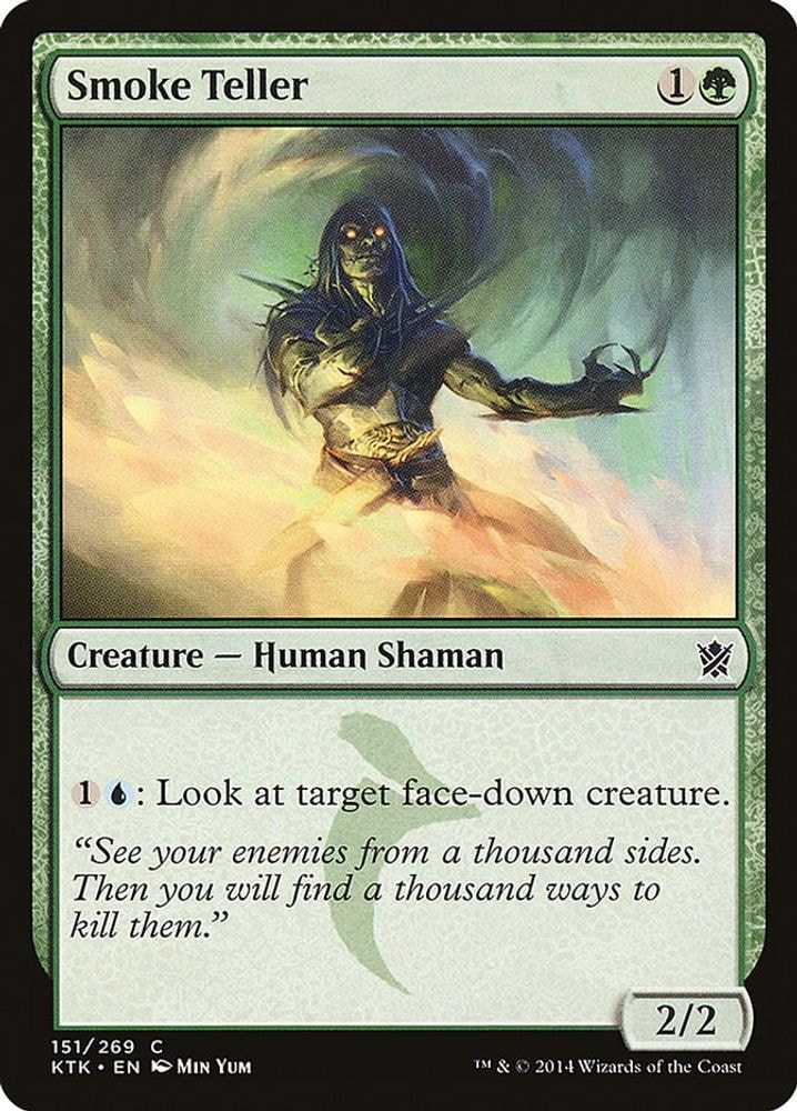 2014 Magic: The Gathering: Khans of Tarkir (KTK) - Smoke Teller (#151, Common) (, Near Mint)