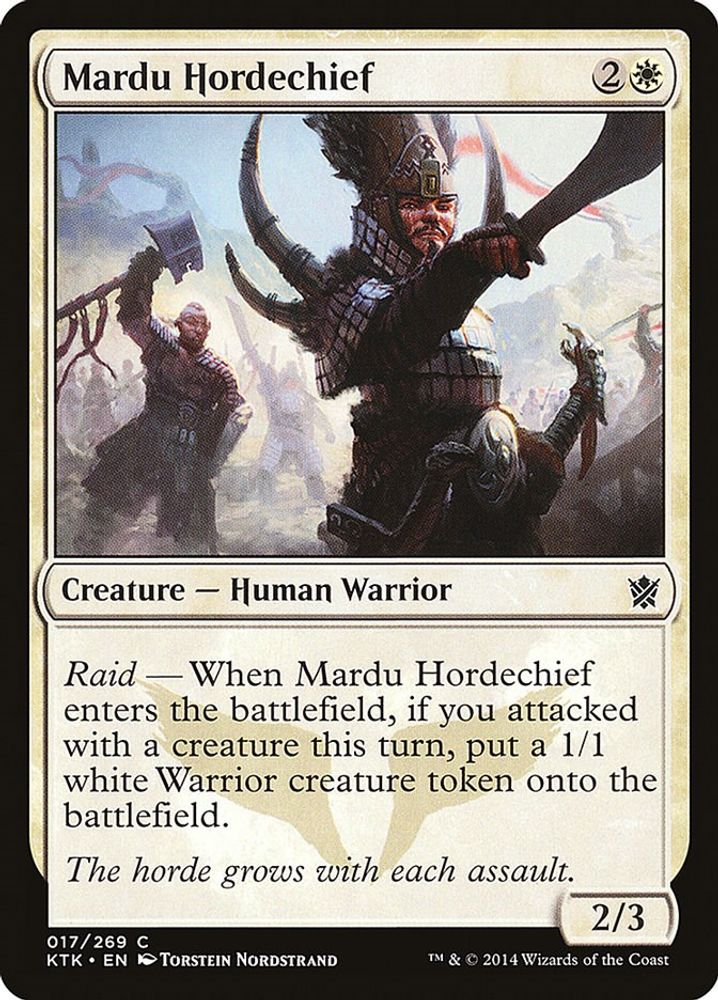 2014 Magic: The Gathering: Khans of Tarkir (KTK) - Mardu Hordechief (#17, Common) (, Near Mint)