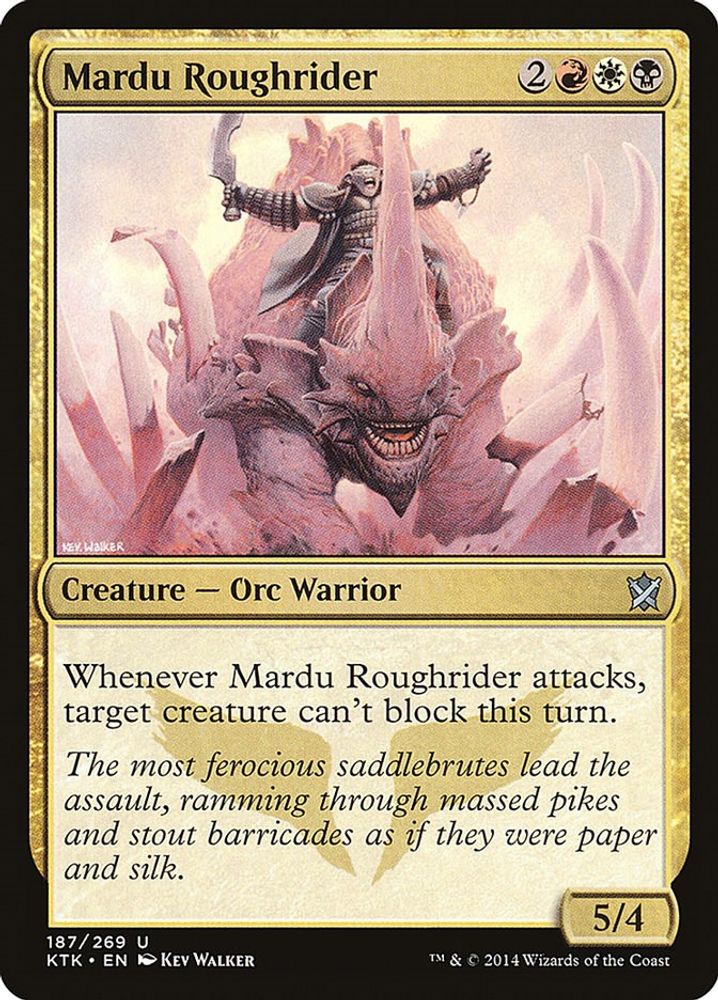 2014 Magic: The Gathering: Khans of Tarkir (KTK) - Mardu Roughrider (#187, Uncommon) (, Near Mint)