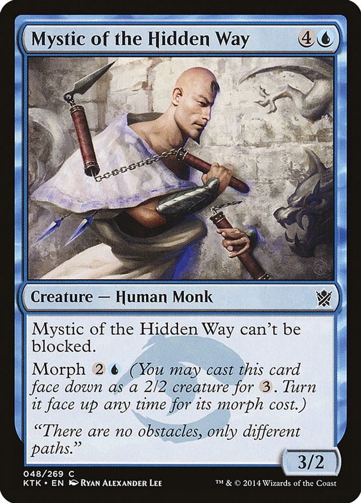 2014 Magic: The Gathering: Khans of Tarkir (KTK) - Mystic of the Hidden Way (#48, Common) (, Near Mint)